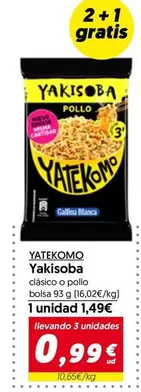 Oferta de Yatekomo - Yakisoba por 1,49€ en Hiper Usera