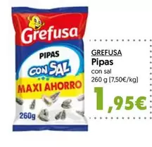 Oferta de Grefusa - Pipas por 1,95€ en Hiper Usera