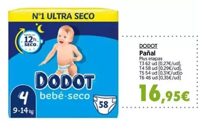 Oferta de Dodot - Panal por 16,95€ en Hiper Usera