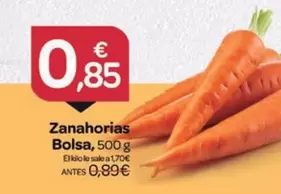 Oferta de Zanahorias Bolsa por 0,85€ en Supermercados El Jamón