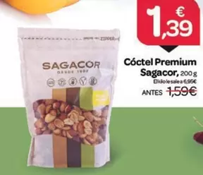 Oferta de Sagacor - Coctel Premium por 1,39€ en Supermercados El Jamón