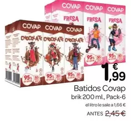 Oferta de Covap - Batidos por 1,99€ en Supermercados El Jamón