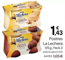 Oferta de La Lechera - Postres por 1,43€ en Supermercados El Jamón