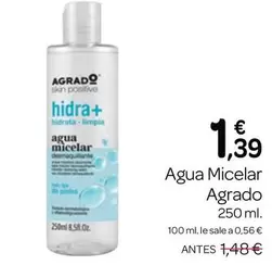 Oferta de Agrado - Agua Micelar por 1,39€ en Supermercados El Jamón