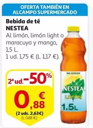 Oferta de Nestea - Bebida De Té por 1,75€ en Alcampo