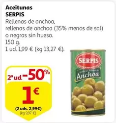 Oferta de Serpis - Aceitunas por 1,99€ en Alcampo