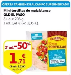 Oferta de Old El Paso - Mini Tortillas De Maiz Blanco por 3,41€ en Alcampo