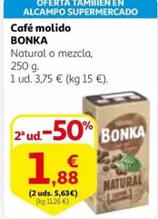 Oferta de Bonka - Café Molido por 3,75€ en Alcampo