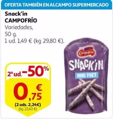 Oferta de Campofrío - Snack'in por 1,49€ en Alcampo