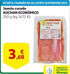 Oferta de Auchan - Jamón Curado por 3,68€ en Alcampo