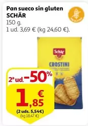 Oferta de Schär - Pan Sueco Sin Gluten por 3,69€ en Alcampo