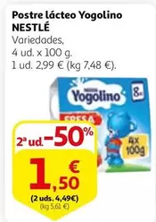 Oferta de Nestlé - Postre Lacteo Yogolino por 2,99€ en Alcampo