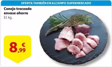 Oferta de Conejo Troceado Envase Ahorro por 8,99€ en Alcampo