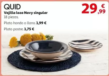 Oferta de Quid - Vajilla Loza Navy Singular por 29,99€ en Alcampo