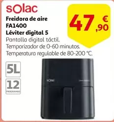 Oferta de Solac - Freidora De Aire Fa1400 por 47,9€ en Alcampo