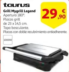 Oferta de Taurus - Grill Mygrill Legend por 29,9€ en Alcampo