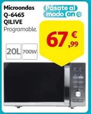 Oferta de Qilive - Microondas Q-6465 por 67,99€ en Alcampo