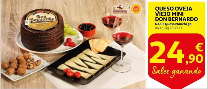 Oferta de Don Bernardo - Queso Oveja Viejo Mini por 24,9€ en Alcampo