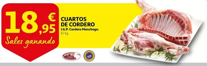 Oferta de Cuartos De Cordero por 18,95€ en Alcampo