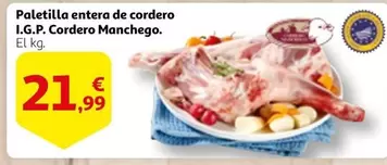 Oferta de Paletilla Entera De Cordero I.G.P. Cordero Manchego por 21,99€ en Alcampo