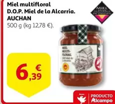 Oferta de Auchan - Miel Multifloral D.O.P. Miel De La Alcarria por 6,39€ en Alcampo