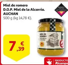 Oferta de Auchan - Miel De Romero D.O.P. Miel De La Alcarria por 7,39€ en Alcampo