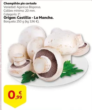 Oferta de Origen - Champiñón Pie Cortado por 0,99€ en Alcampo