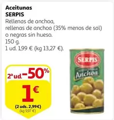 Oferta de Serpis - Aceitunas por 1,99€ en Alcampo