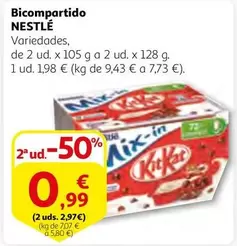 Oferta de Nestlé - Bicompartido por 1,98€ en Alcampo