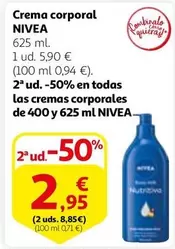 Oferta de Nivea - Crema corporal por 5,9€ en Alcampo