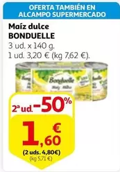 Oferta de Bonduelle - Maiz Dulce por 3,2€ en Alcampo