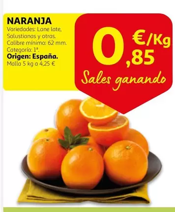 Oferta de Origen - Naranja por 0,85€ en Alcampo