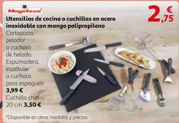 Oferta de Magefesa - Utensilios De Cocina O Cuchillos En Acero Inoxidable Con Mango Polipropileno por 2,75€ en Alcampo