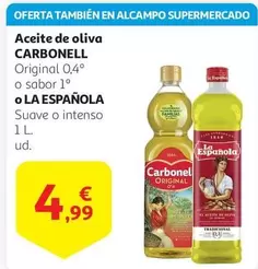 Oferta de Carbonell - Aceite De Oliva por 4,99€ en Alcampo