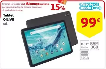 Oferta de Alcampo - Tablet por 99€ en Alcampo