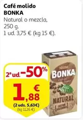 Oferta de Bonka - Café Molido por 3,75€ en Alcampo