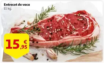 Oferta de Entrecot De Vaca por 15,95€ en Alcampo