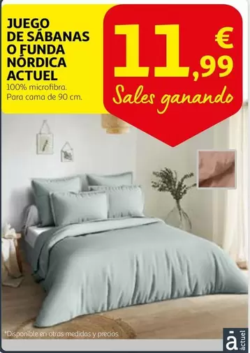 Oferta de Actuel - Juego De Sabanas O Funda Nordica por 11,99€ en Alcampo