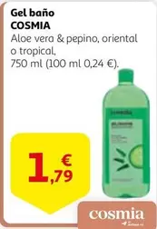 Oferta de Cosmia - Gel Bano por 1,79€ en Alcampo