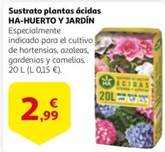 Oferta de Sustrato Plantas Acidas por 2,99€ en Alcampo