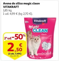 Oferta de Vitakraft - Arena De Sílice Magic Clean por 4,99€ en Alcampo