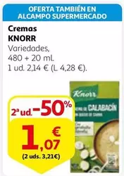 Oferta de Knorr - Cremas por 1,07€ en Alcampo