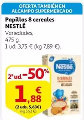 Oferta de Nestlé - Papillas 8 Cereales por 3,75€ en Alcampo