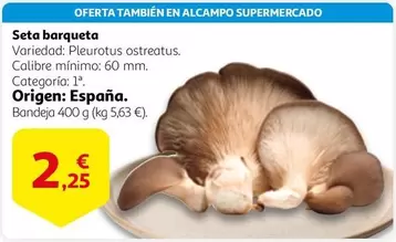 Oferta de Alcampo - Seta Barqueta por 2,25€ en Alcampo