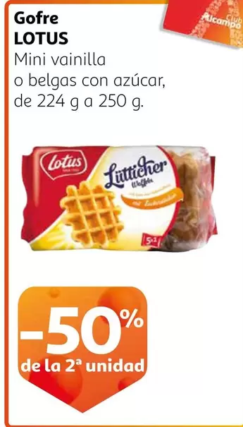 Oferta de Lotus - Gofre  en Alcampo