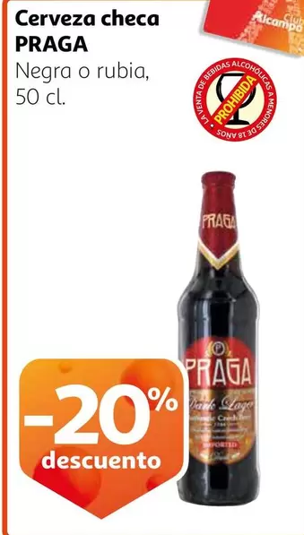 Oferta de Praga - Cerveza Checa en Alcampo