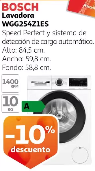 Oferta de Bosch - Lavadora WGG254Z1ES en Alcampo