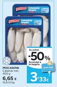 Oferta de Pescanova - Calamar Net por 6,65€ en Caprabo