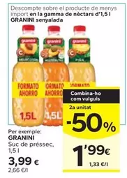 Oferta de Granini - Suc De Préssec por 3,99€ en Caprabo