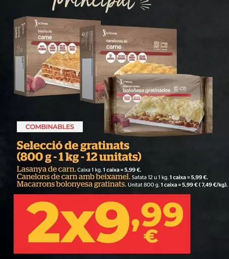 Oferta de La Sirena - Seleccio De Gratinats por 5,99€ en La Sirena